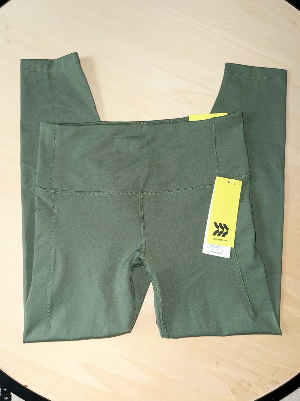 all in motion Olive Green Kids Athletic Leggings with Side Pocket